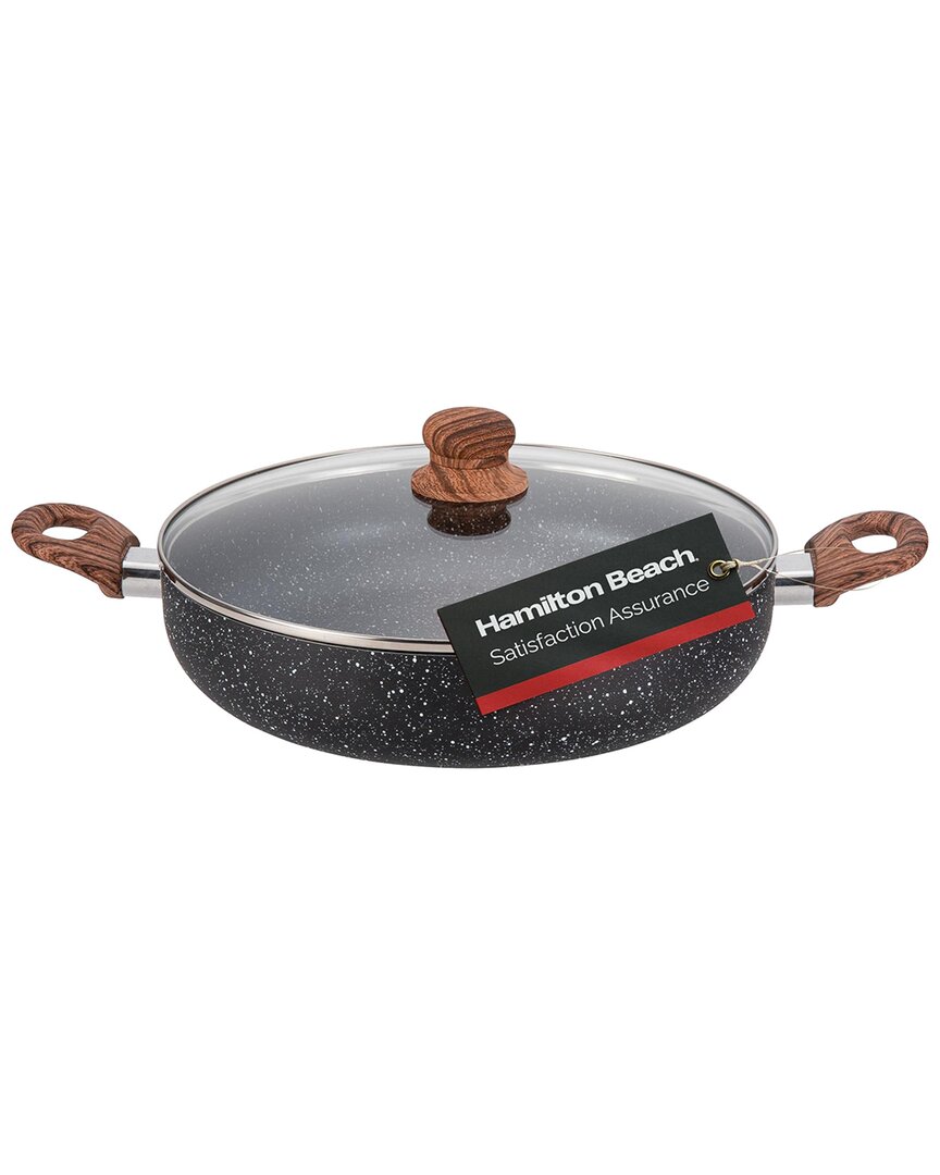 Hamilton Beach Low Pot Alum. 4.5qt In Black