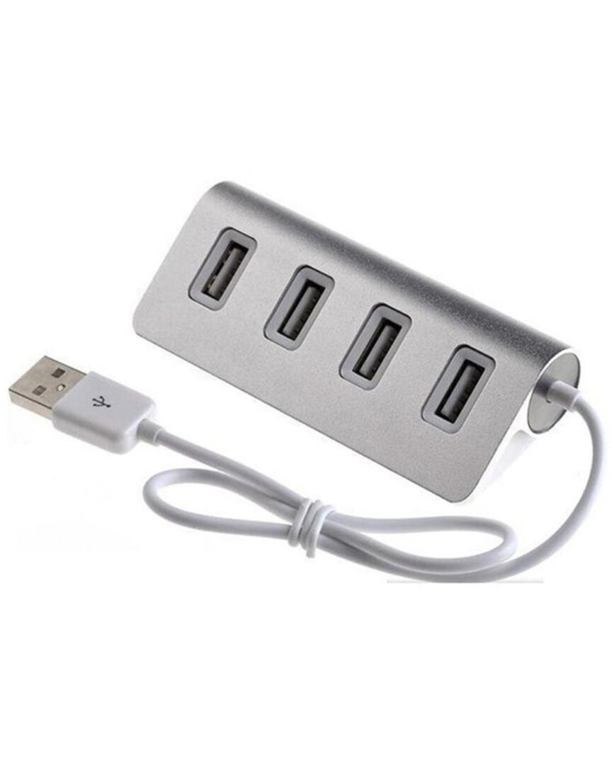 3p Experts 4 Port Usb Hub In Silver