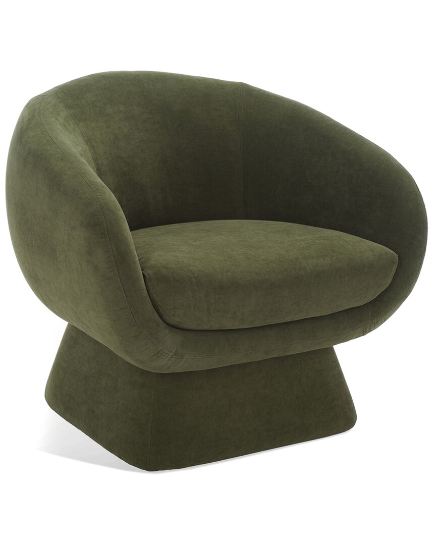Safavieh Couture Kiana Modern Olive Accent Chair In Green