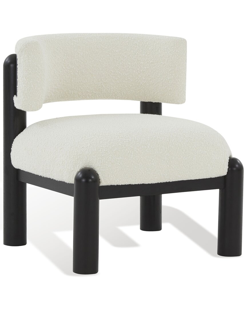 Safavieh Couture Rosabryna Ivory & Black Accent Chair In White