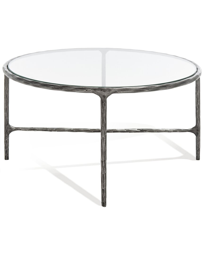 Safavieh Couture Jessa Oval Metal Coffee Table In Gold