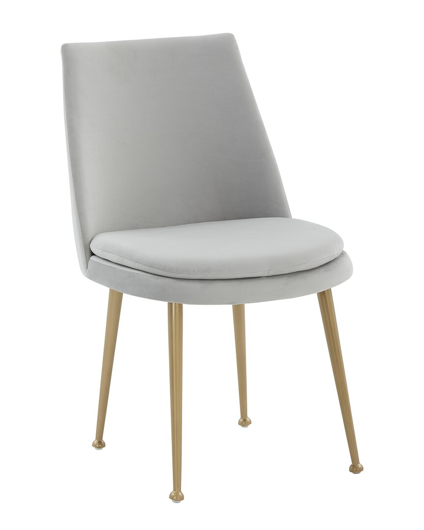 Safavieh Couture Rynaldo Grey Upholstered Dining Chair In Grey
