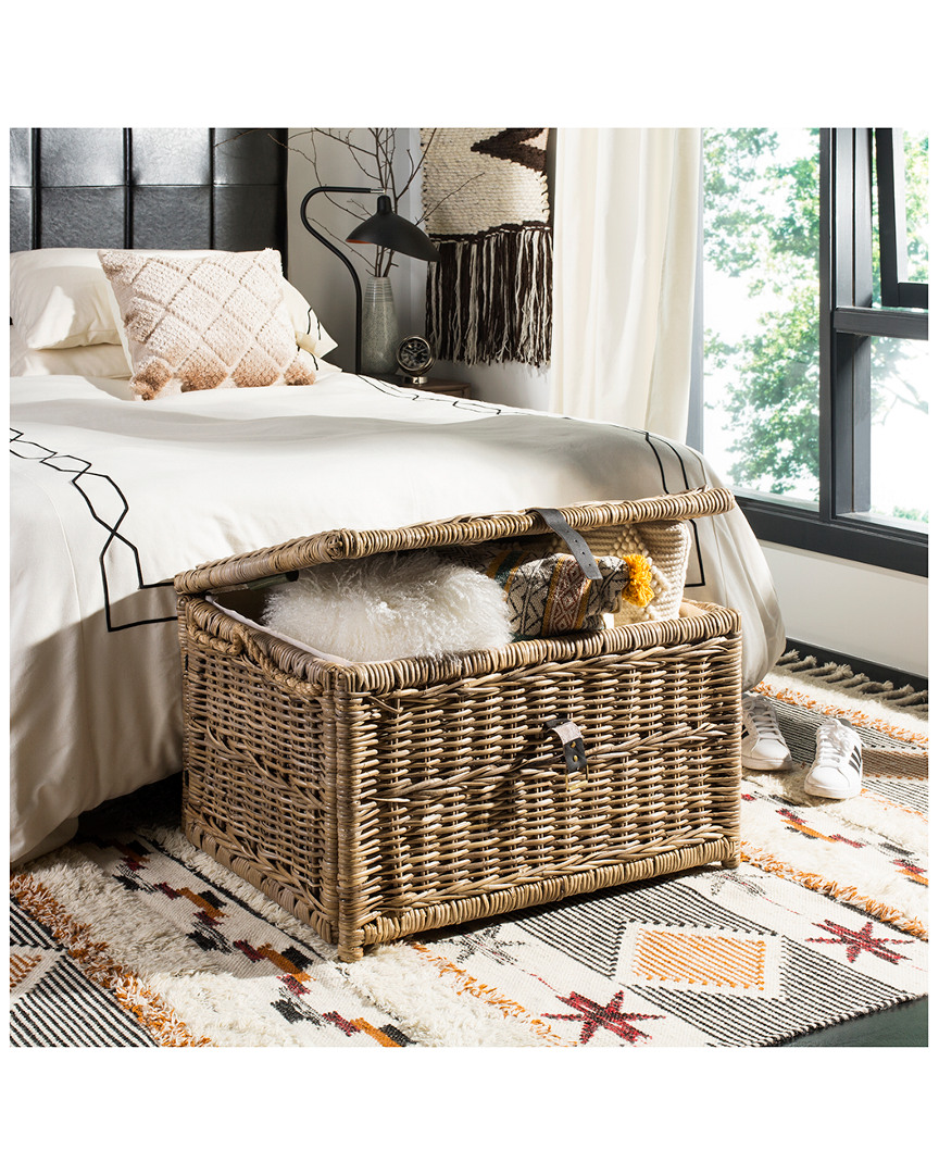 JONATHAN Y DESIGNS JONATHAN Y DESIGNS CADEN WICKER STORAGE TRUNK