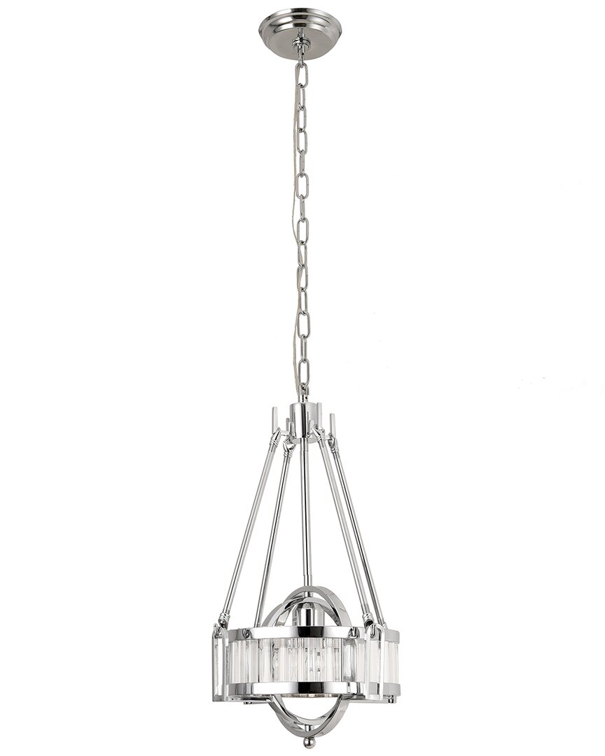 Pasargad Home Bistro Pendant Light In Silver