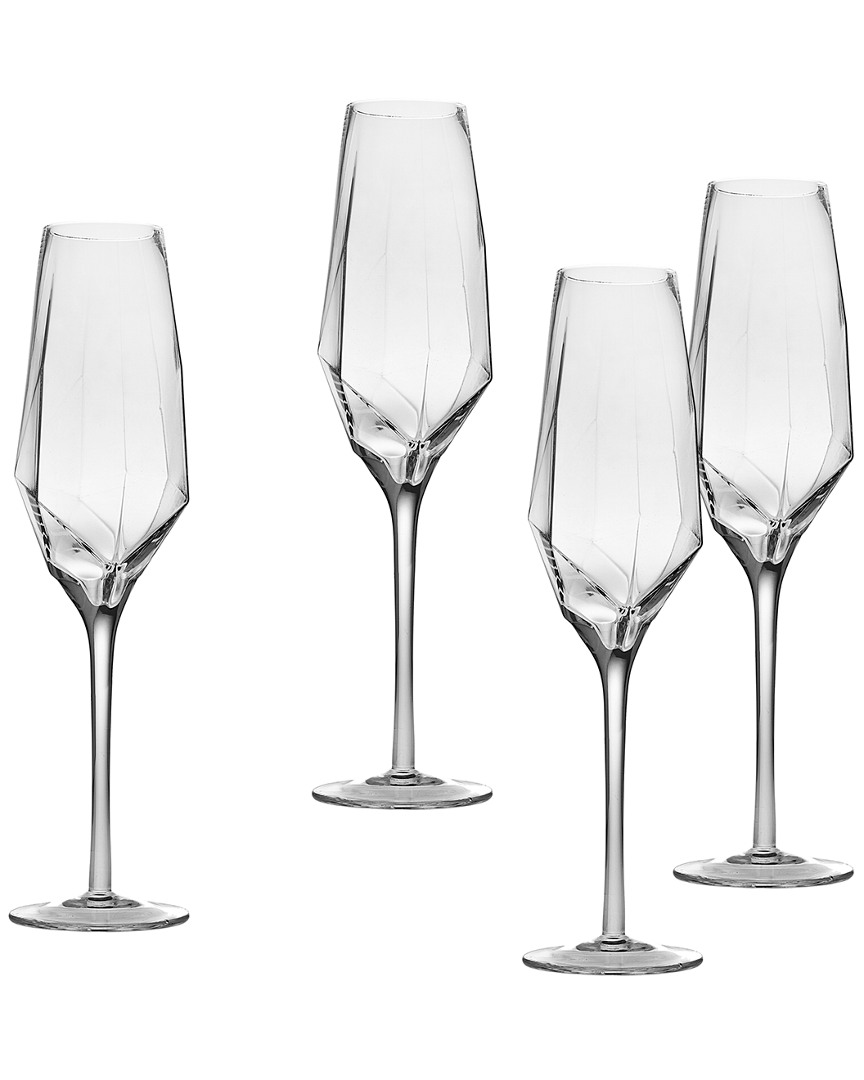 Shop Godinger Isla Set Of Four 14oz Champagne Flutes