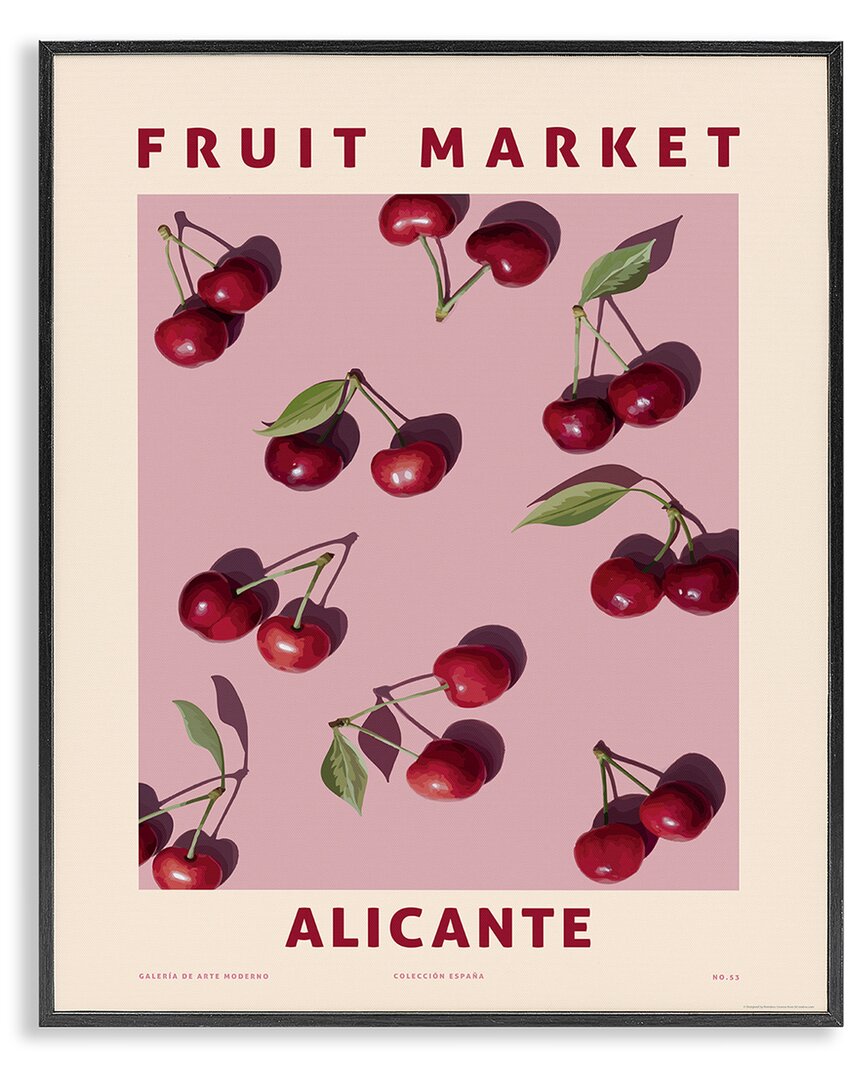 Stupell Industries Fruit Market Cherries Framed Giclee Art In Multi