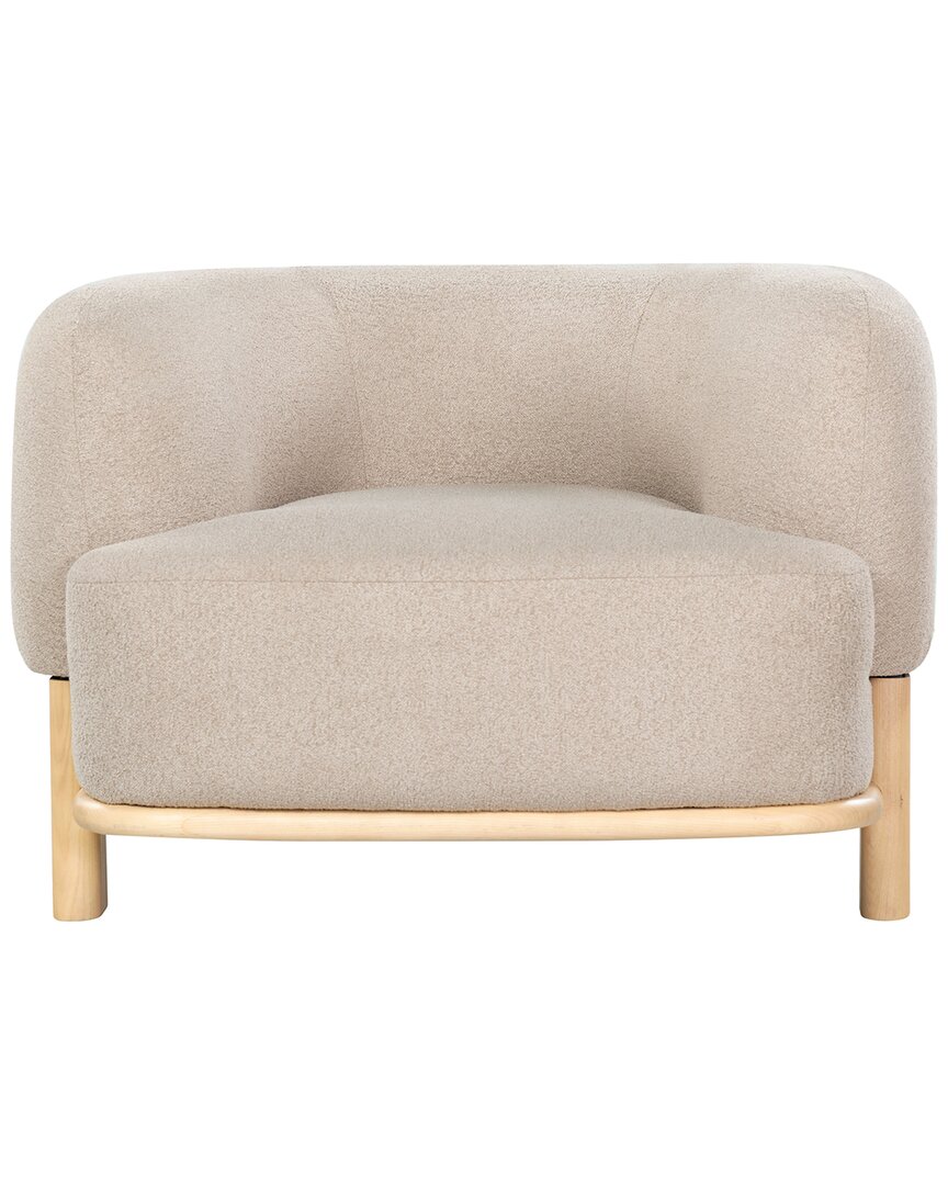Safavieh Couture Oscar Boucle Accent Chair In Brown
