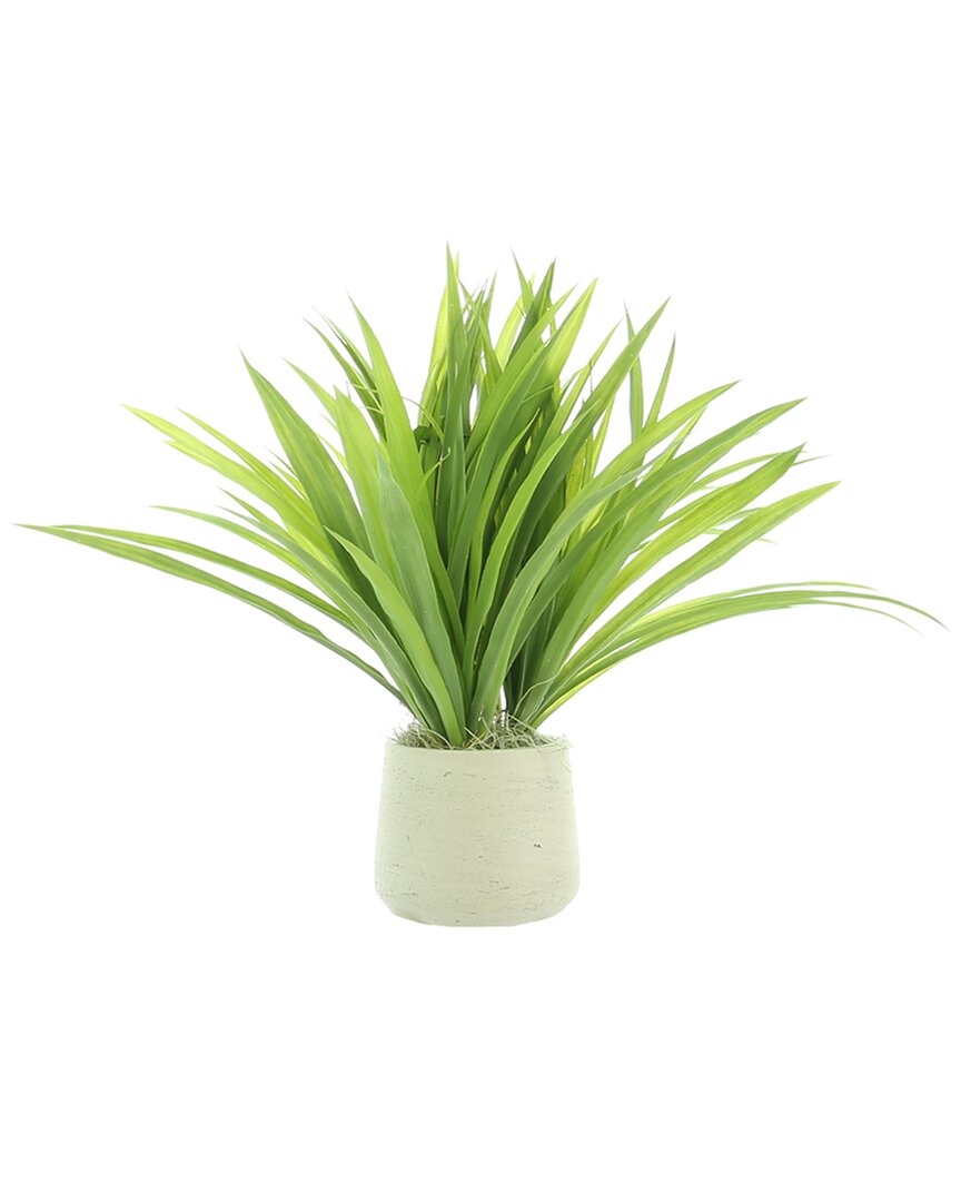 Creative Displays Grass Arranged In A Grey Fiberstone Planter