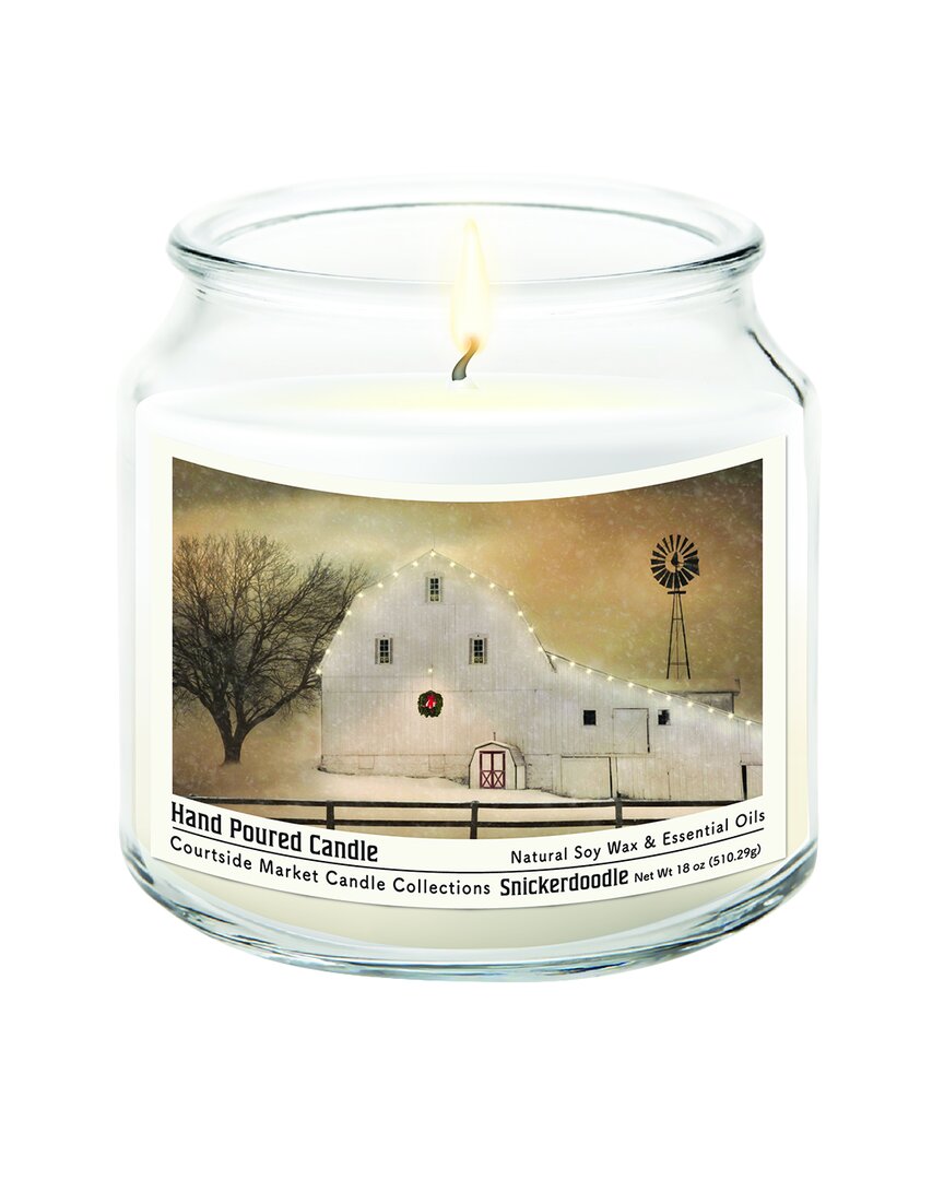 Courtside Market Wall Decor Courtside Market White Barn Holiday Candle In Multi