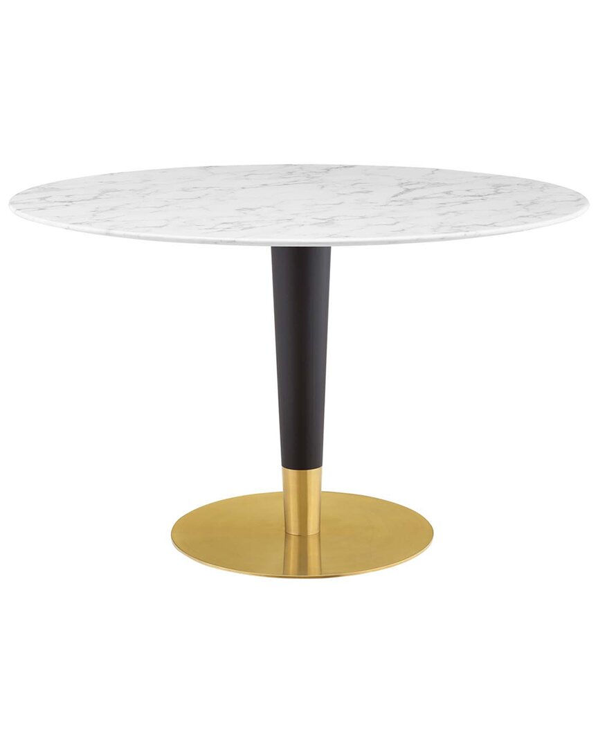 Modway Zinque 47 Dining Table In Gold