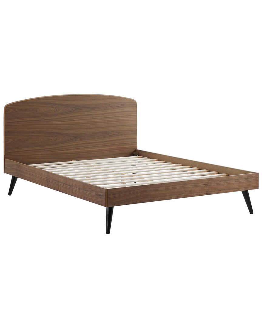 Modway Bronwen King Wood Platform Bed In Brown
