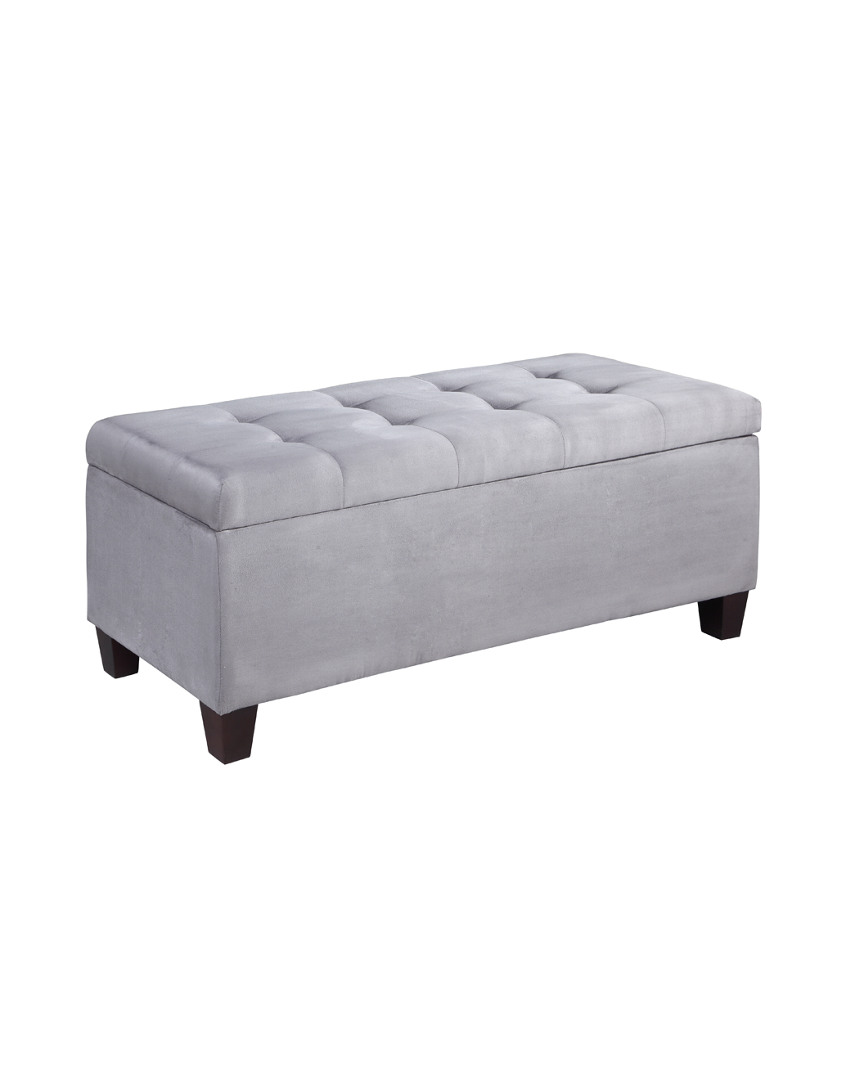 Linon Furniture Linon Carmen Shoe Storage Ottoman