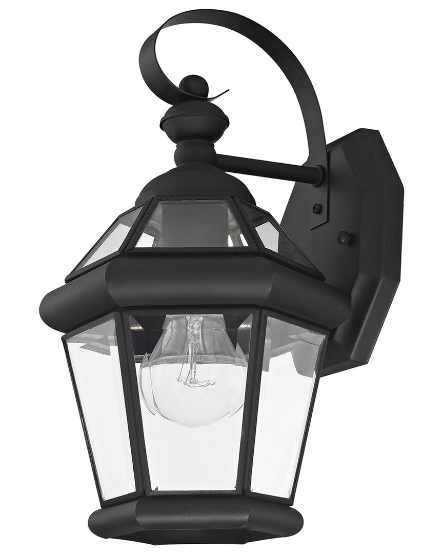 Livex Lighting Georgetown 1-light Black Outdoor Wall Lantern