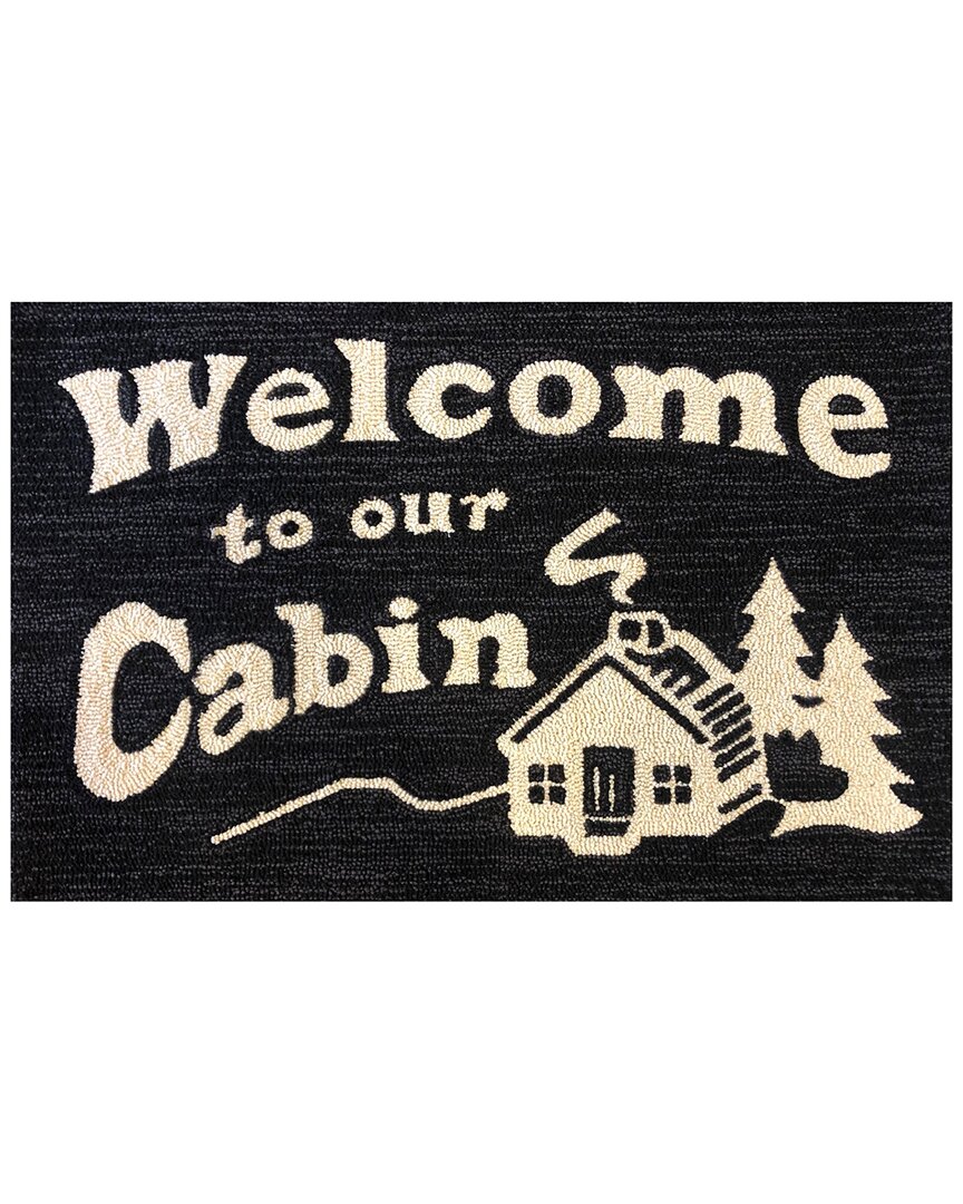 The Rug Market Welcome Cabin Rug In Black