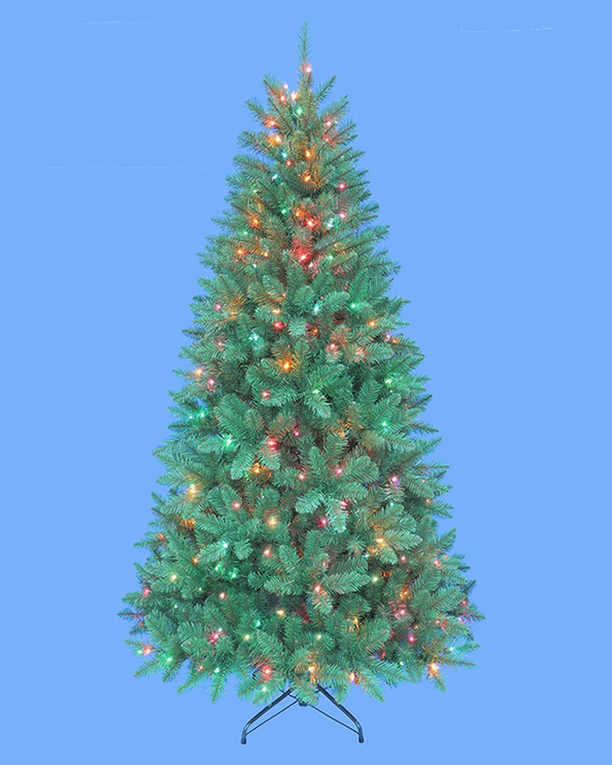 Kurt Adler 7ft Pre-lit Pine Tree With Multi-colored Lights