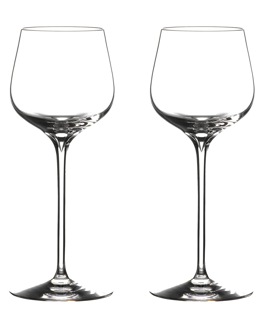 Waterford Elegance Optic Crystal Dessert Wine Glasses Set Of Two