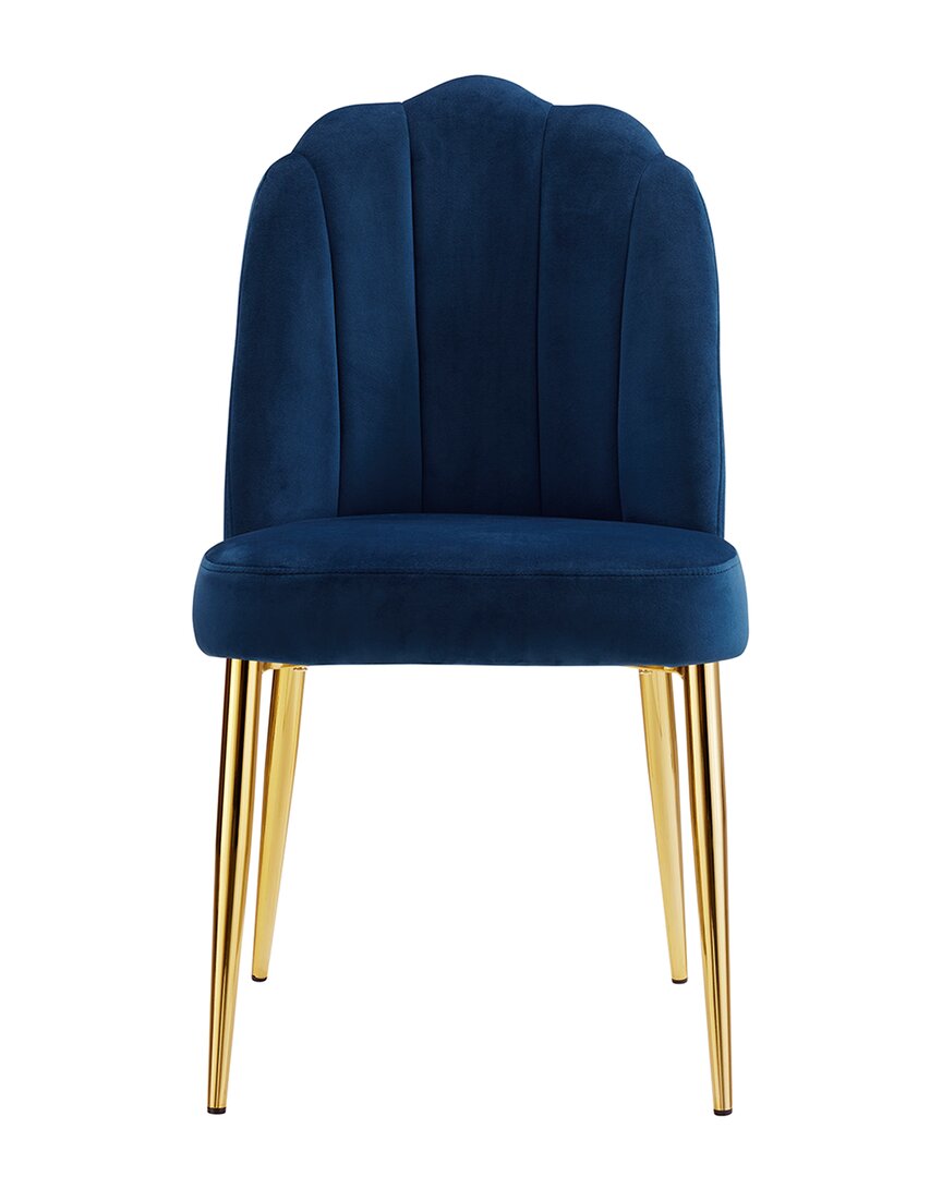 Chic Home Set Of 2 Chelsea Dining Chairs In Navy