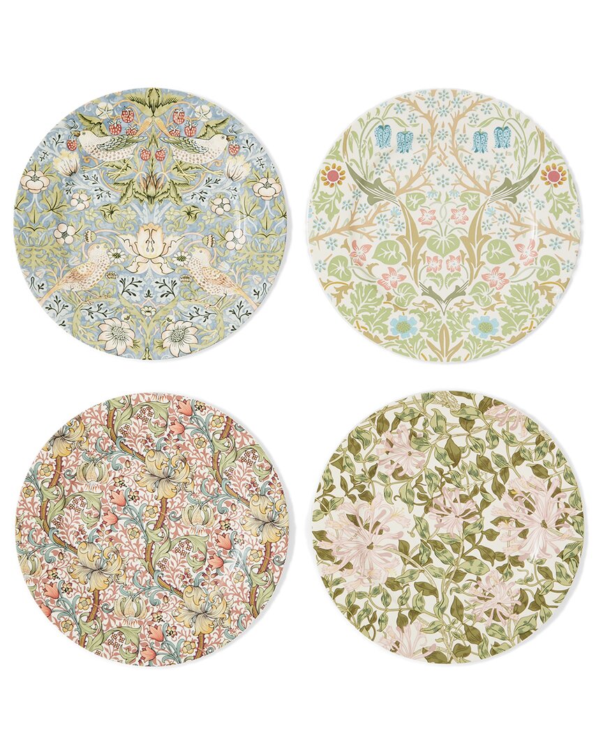 Spode Morris & Co Plates (set Of 4) In Multicolor