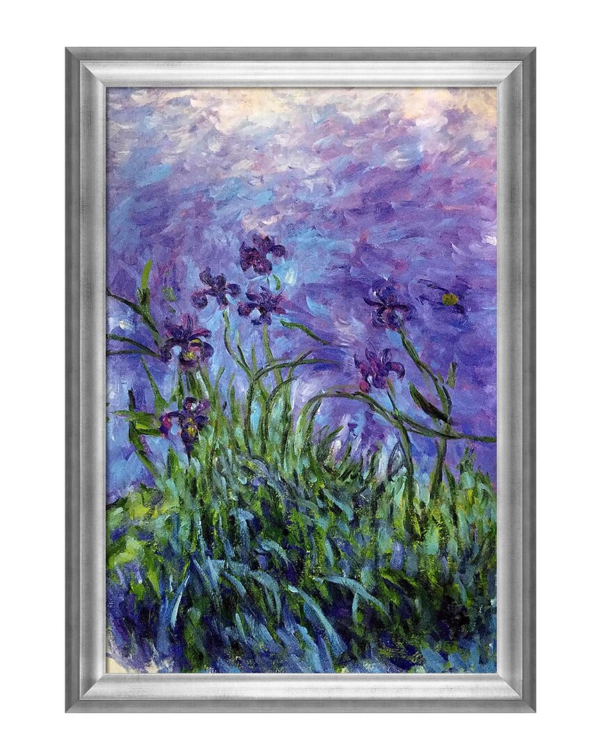La Pastiche Lilac Irises Framed Art Print In Multicolor