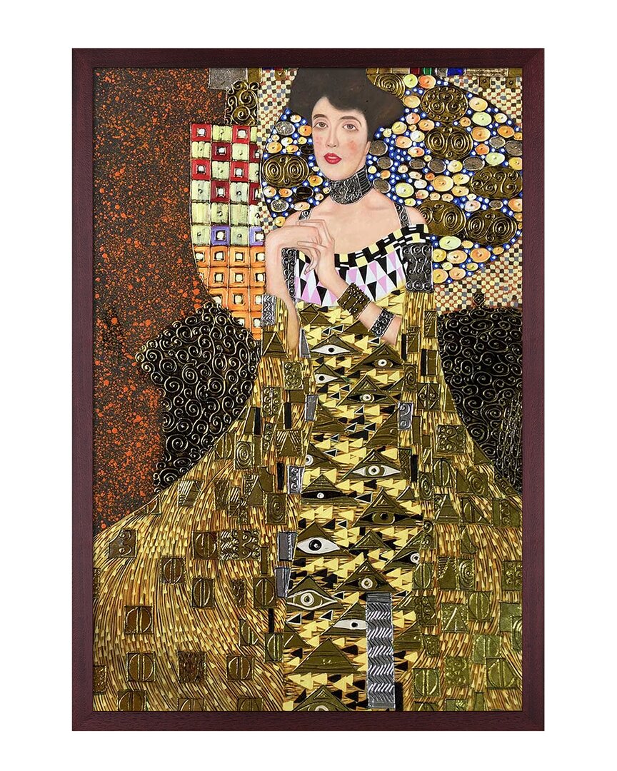 La Pastiche Portrait Of Adele Bloch Bauer I Luxury Framed Art Print In Multicolor