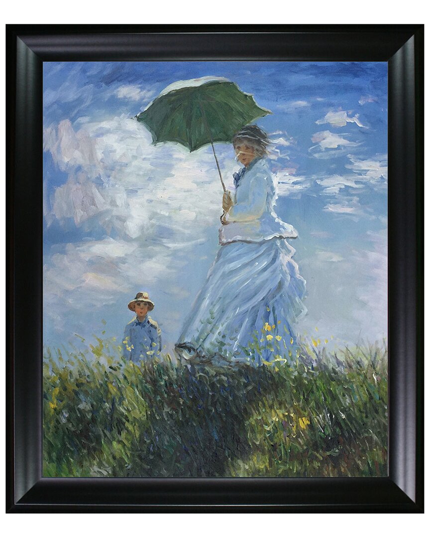 La Pastiche Madame Monet & Her Son Framed Art Print In Multicolor