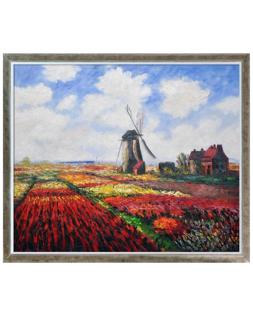 La Pastiche Tulip Field Framed Art Print In Multicolor