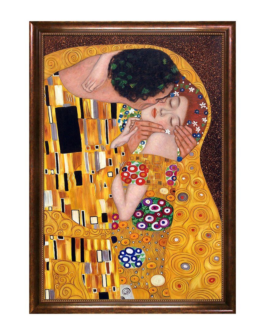 La Pastiche The Kiss Framed Art Print In Multicolor