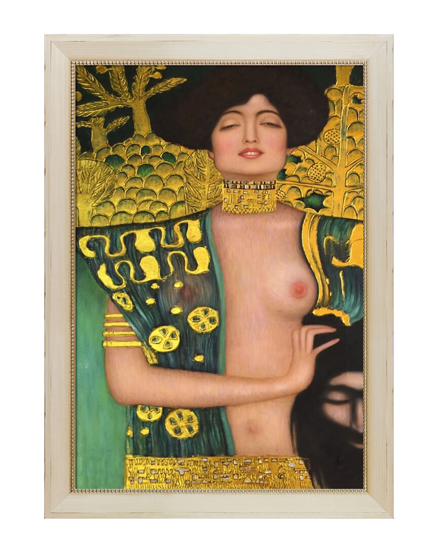 La Pastiche Judith Klimt I Luxury Framed Art Print In Multicolor