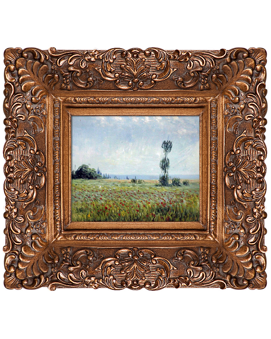 Overstock Art The Fields Of Poppies By Claude Monet Oil Reproduction