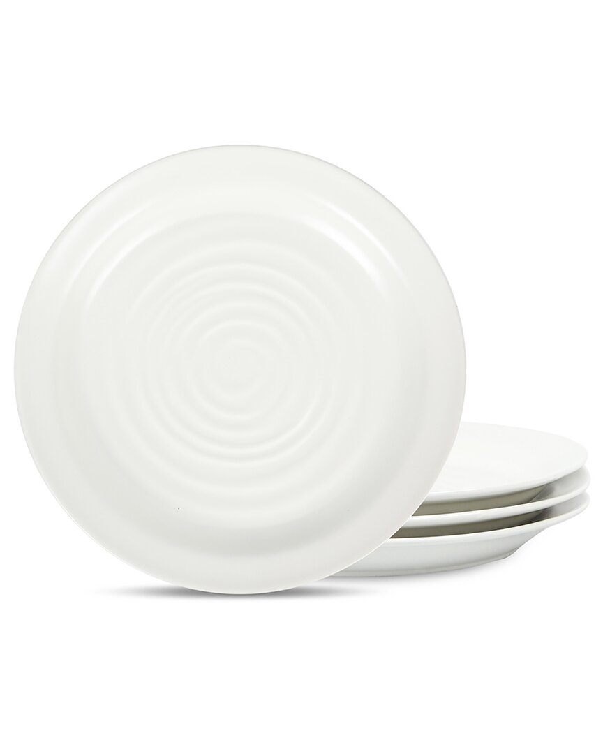 Stone Lain Orbit 4pc Dinner Plate Set White