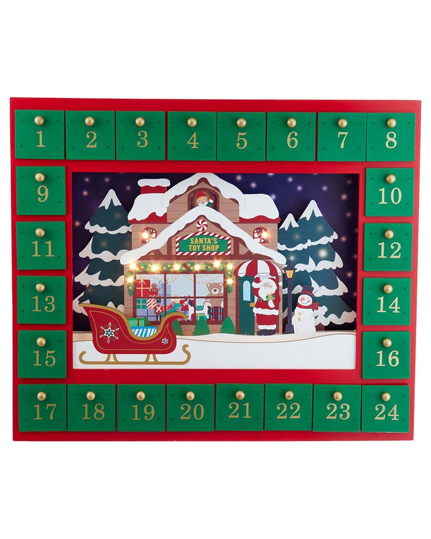 Kurt Adler Advent Calendar In Green