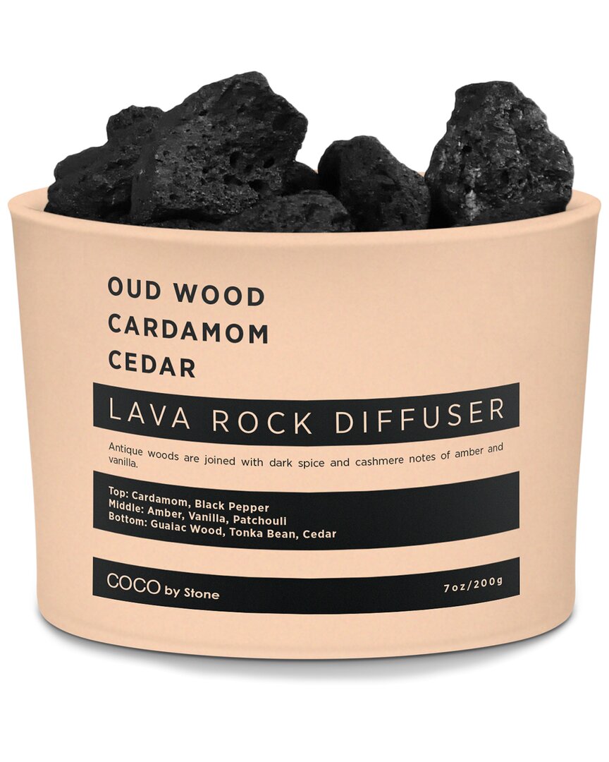 COCO BY STONE COCO BY STONE LAVA ROCK DIFFUSER - OUD WOOD, CARDAMOM, CEDAR