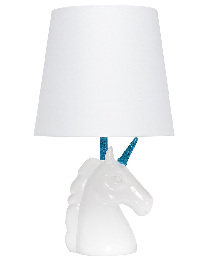 LALIA HOME LALIA HOME 15.5IN SPARKLING GLITTER UNICORN TABLE LAMP WITH LED BULB INCLUDED