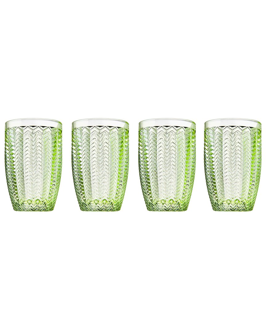 Godinger Set Of 4 Twill Highballs