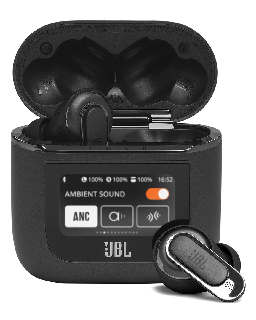 Jbl Tour Pro 2 True Wireless Adaptive Noise Cancelling Earbuds In Black