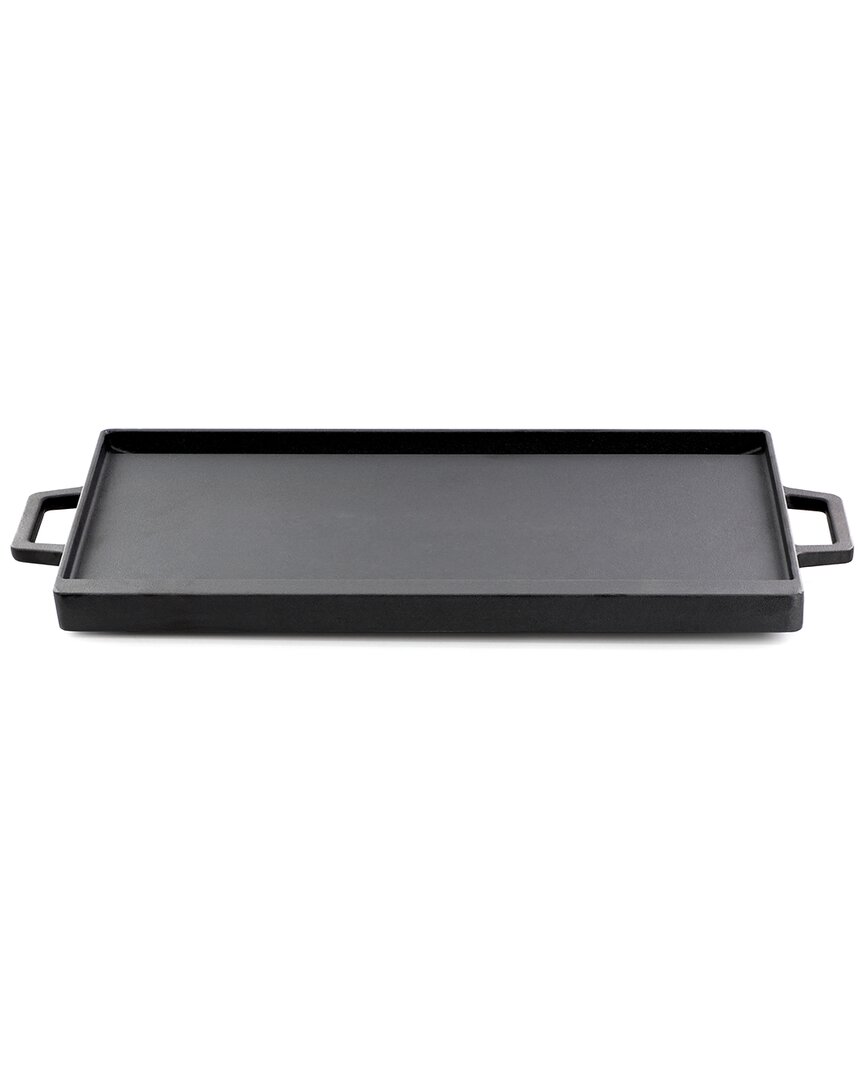 MARTHA STEWART MARTHA STEWART 17IN RECTANGULAR PRESEASONED CAST IRON REVERSIBLE GRIDDLE & GRILL PAN