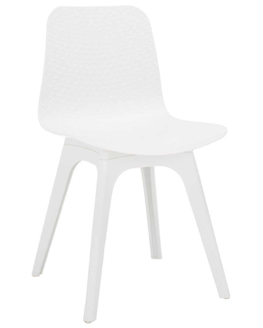 Safavieh Couture Damiano Molded Plastic Dining Chair In White