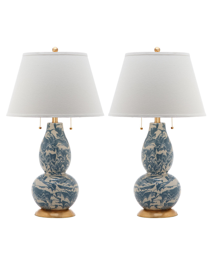Safavieh Set Of 2 28.5in Color Swirls Table Lamps
