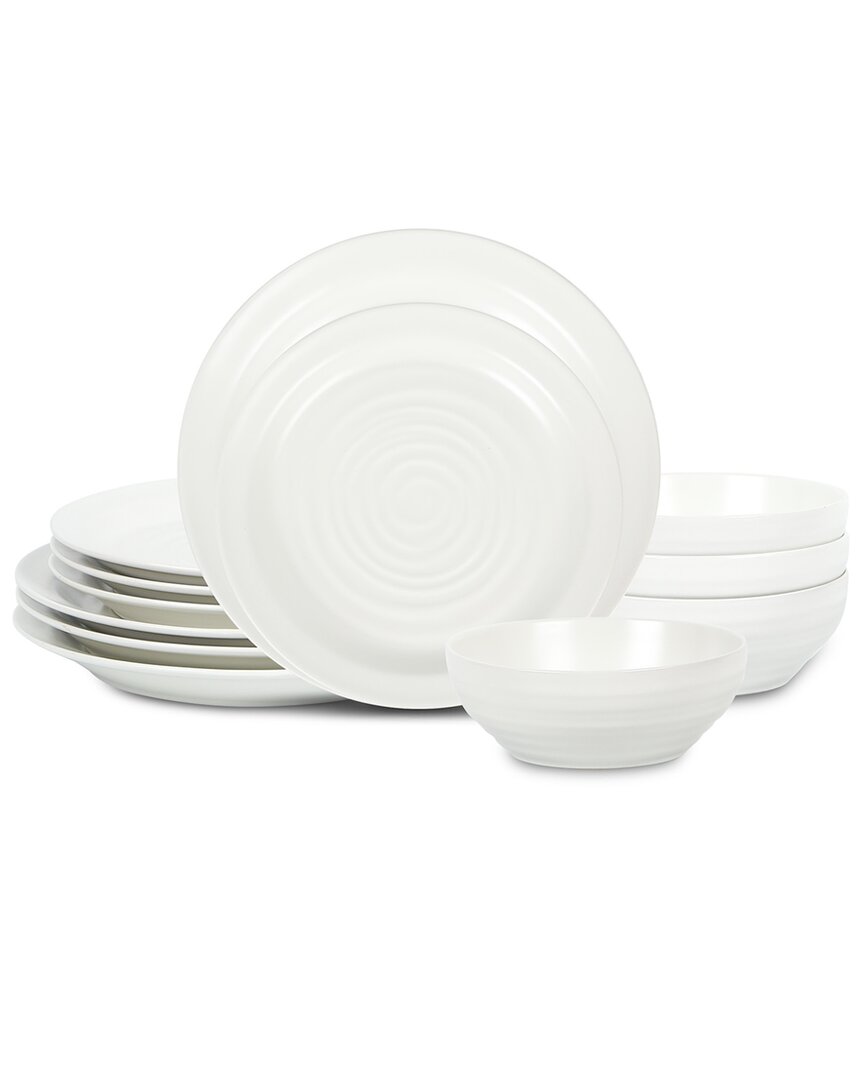 Stone Lain Orbit 12pc Dinnerware Set White