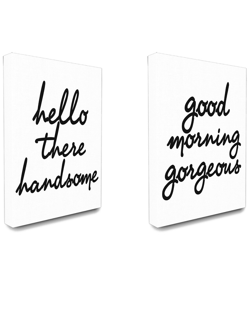 Stupell Hello There Good Morning Glam Set