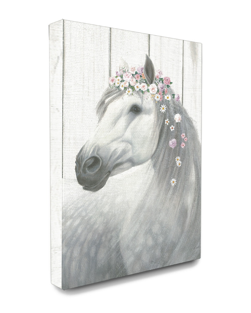Stupell Spirit Stallion Horse With Flower Crown Canvas Art Canvas Art