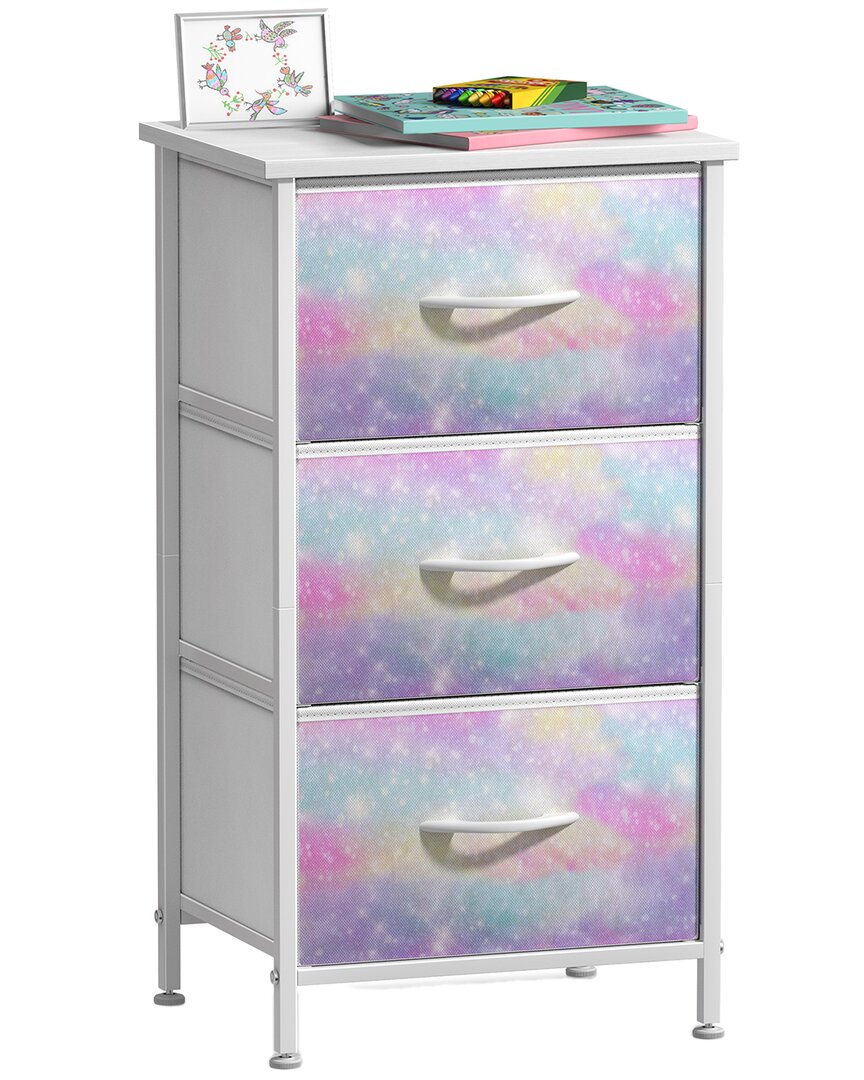 Sorbus 3-drawer Dresser In Pink