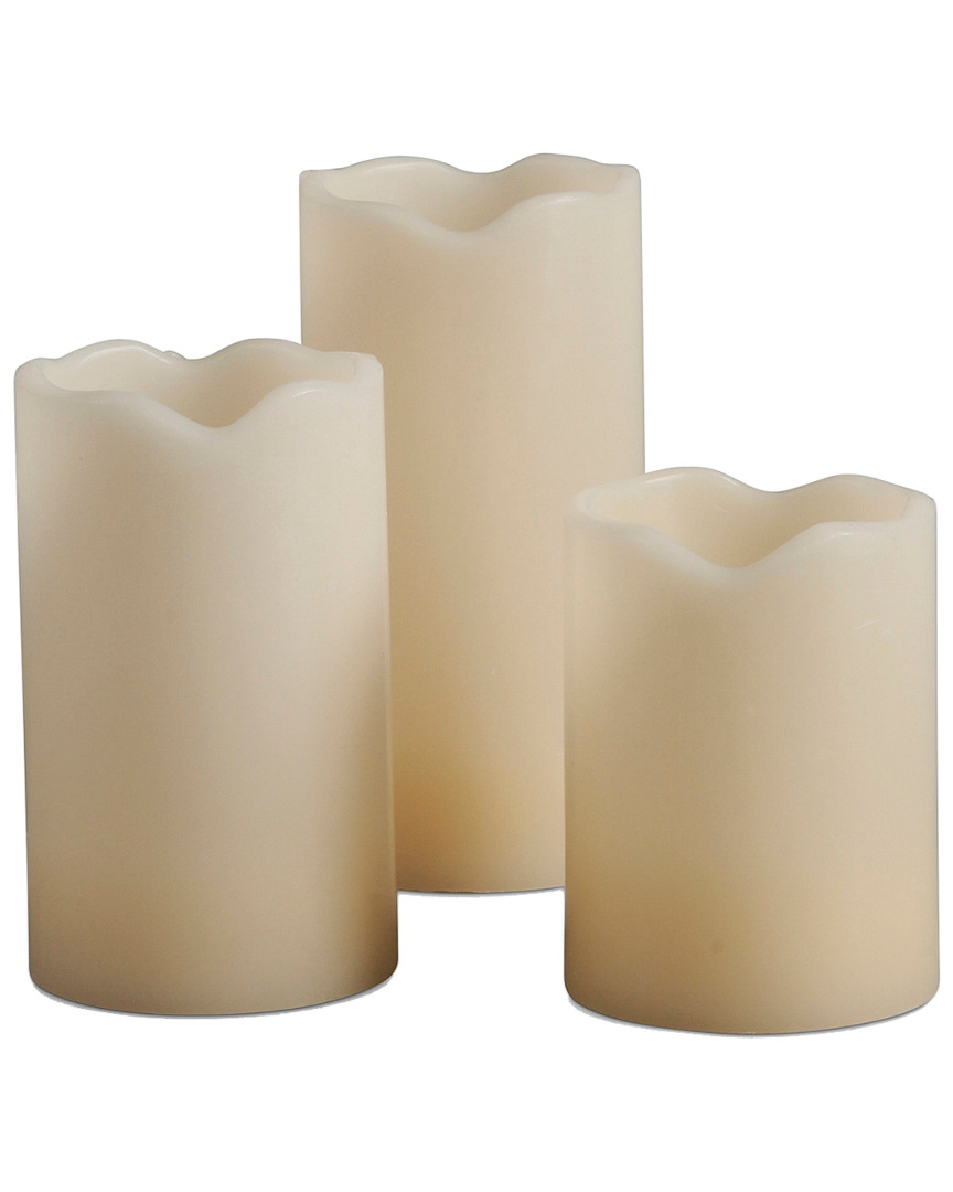 Gerson International Gg Collection Set Of 6 Led Pillar Candles