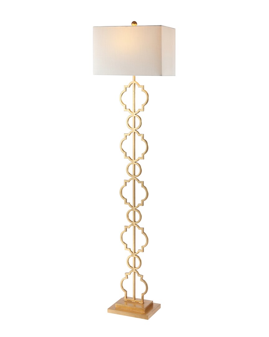Jonathan Y Selina 64.5in Ogee Trellis Modern Led Floor Lamp