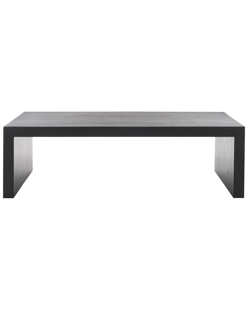 Safavieh Couture Tawney Rectangle Wood Coffee Table In Black