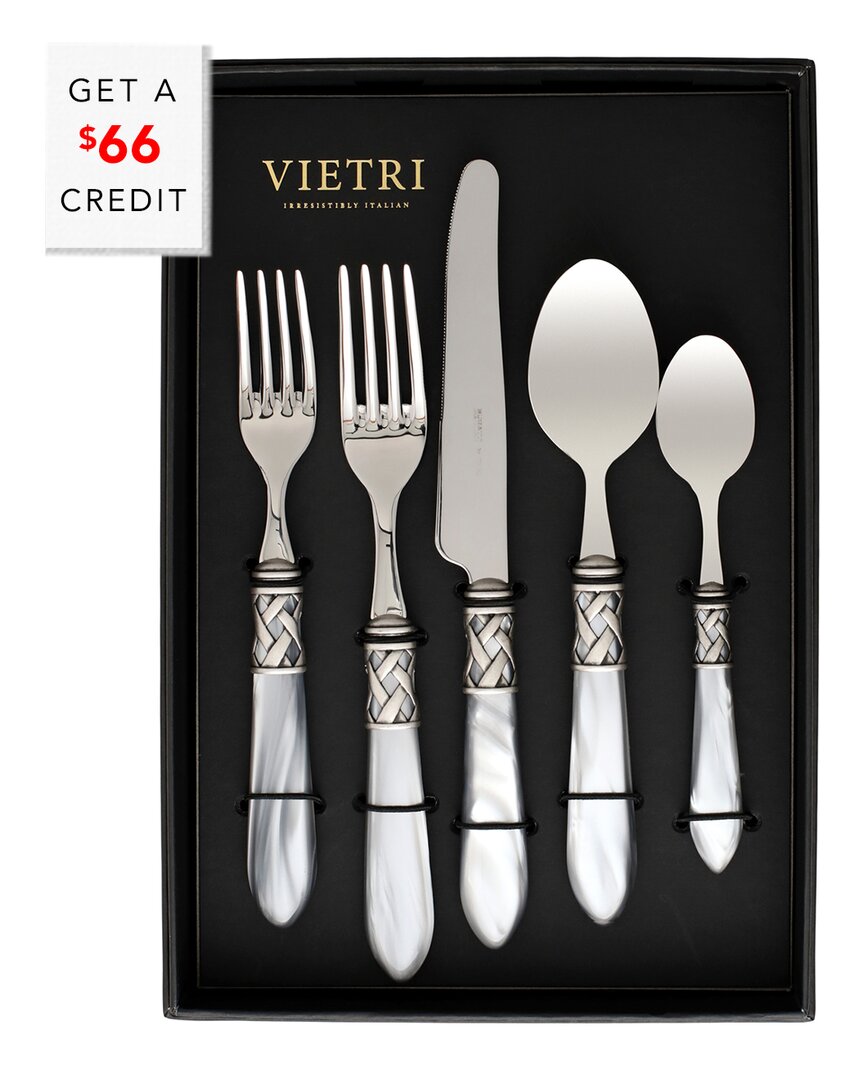 Vietri Aladdin Antique 20pc Flatware Set With $46 Credit