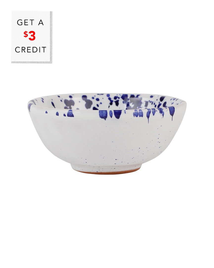 Shop Vietri Amalfitana Splatter Dipping Bowl With $3 Credit In Blue