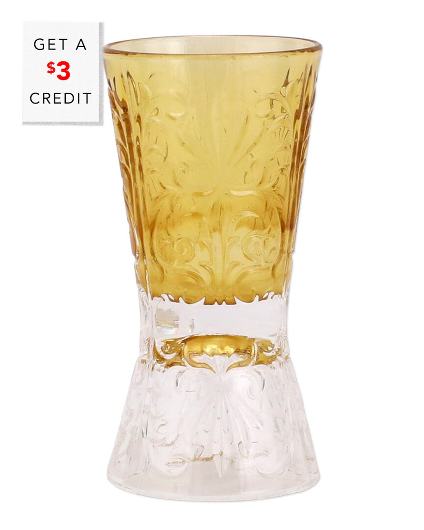 Vietri Barocco Liquor Glass With $3 Credit In Brown