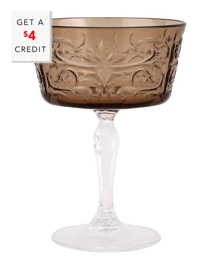 Shop Vietri Barocco Coupe Champagne Glass With $4 Credit In Multicolor
