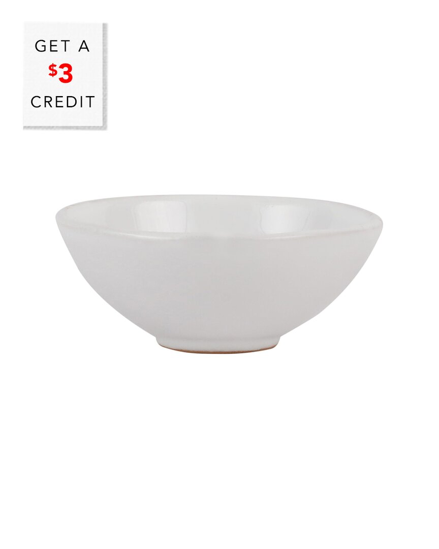 Vietri Cucina Fresca Dipping Bowl With $3 Credit In White